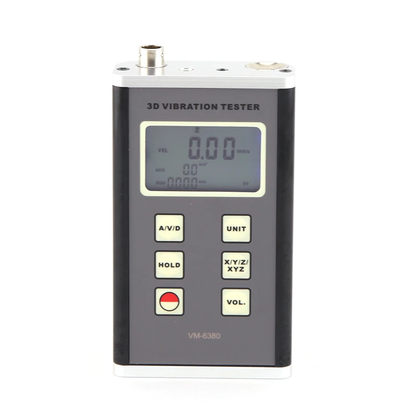 

New High Accuracy Digital 3D Tester Vibrometer Vibrator Acceleration VM-6380 3 Axis Piezoelectric Accelerometer Vibration Meter