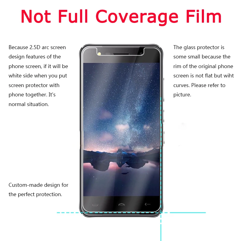 2 шт Homtom HT37 стекло закаленное Для Doogee Ht37 Pro 5 0 &quotпремиун экран защитная пленка на