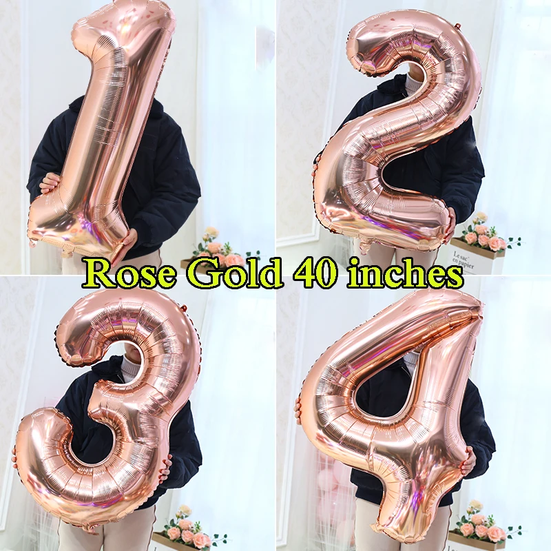 Оптовая продажа 40 &quotрозовый небесно голубой воздушный шар с днем рождения Декор