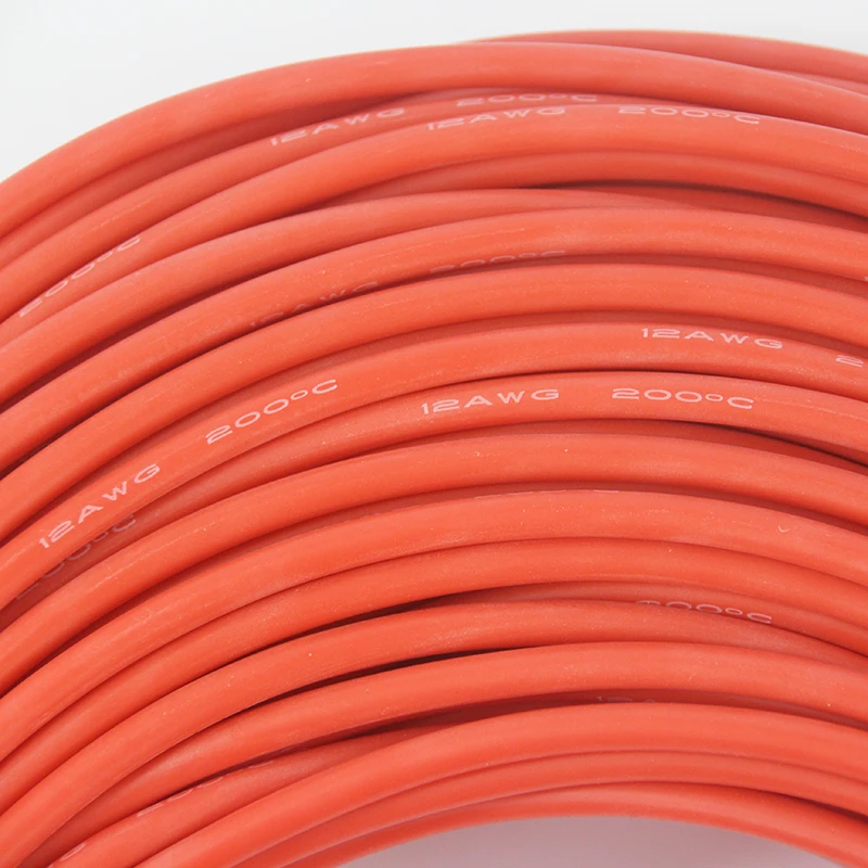 Силиконовый провод 12AWG силиконовый кабель 100 метров для двигателя модели RC Lipo