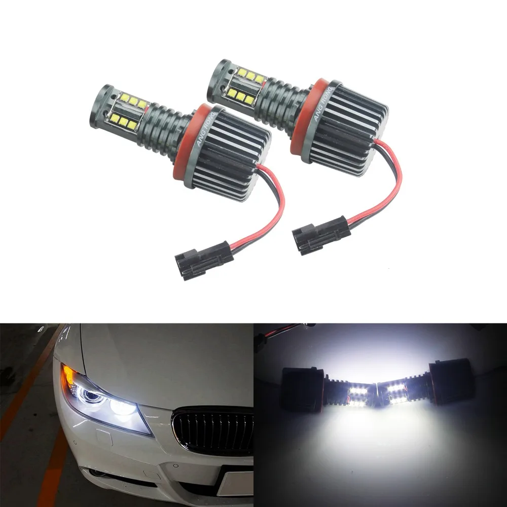 ANGRONG 120 Вт светодиодсветильник ангельские глазки гало свет Canbus для BMW E82 E87 E84 E70 X5 E71