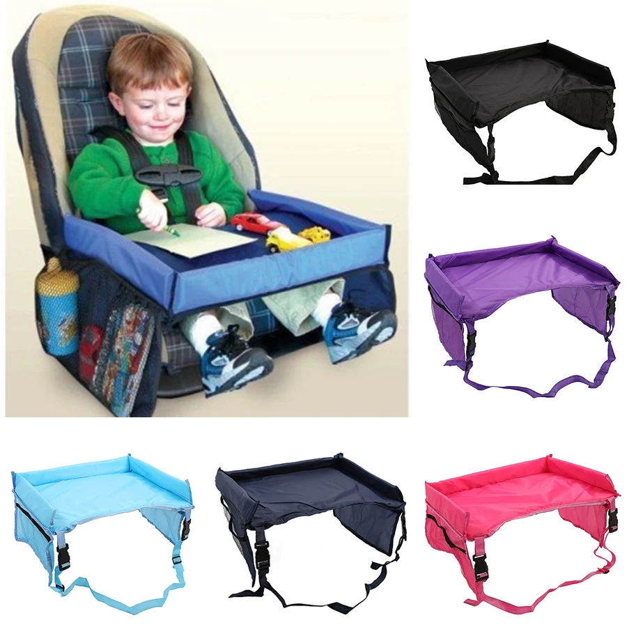 

New Child Stroller Seat Tray Waterproof Storage Bag Children Toy Holder Desk Infant Stroller Board Table Child Car Seat Tray