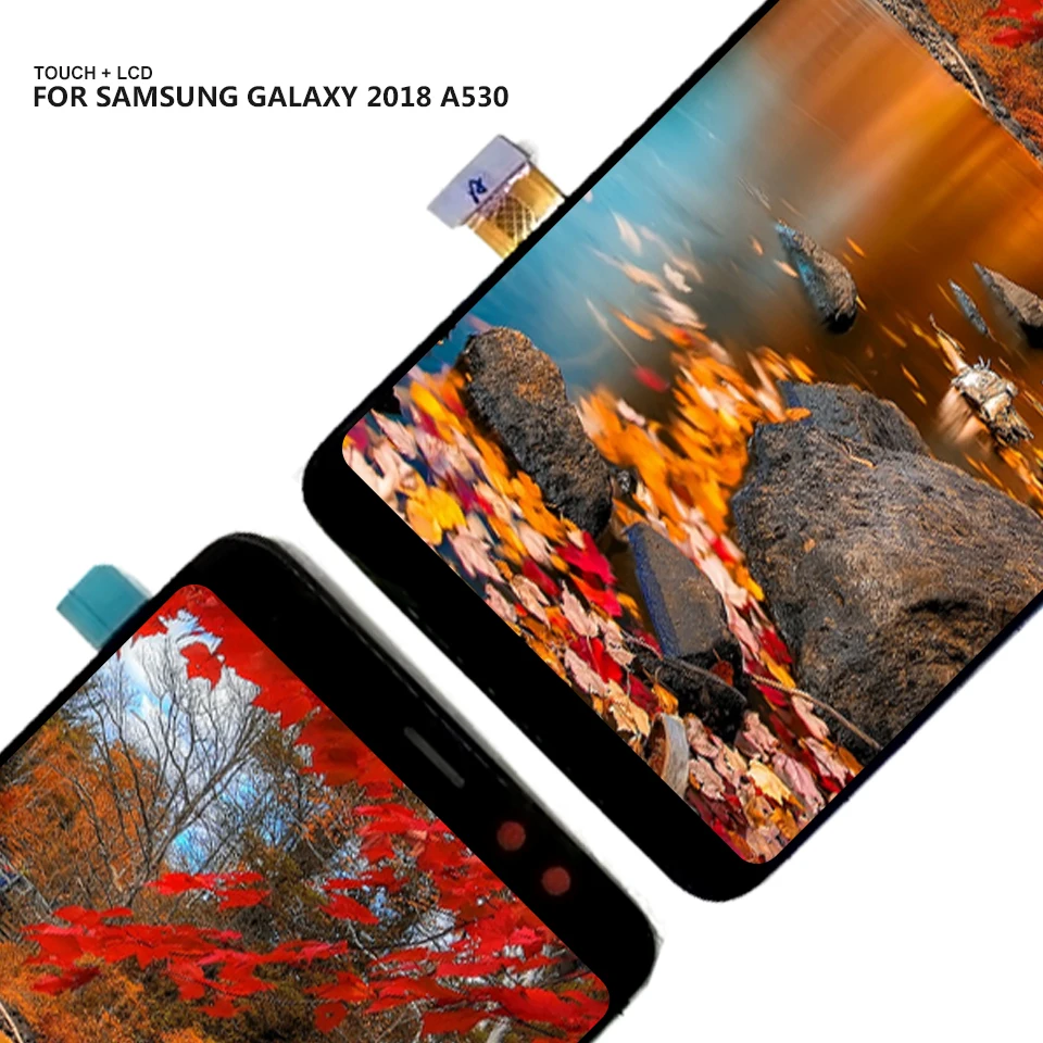 SUPER AMOLED ЖК дисплей для Samsung Galaxy A8 2018 A530 A530F A530DS A530N SM сенсорный экран дигитайзер