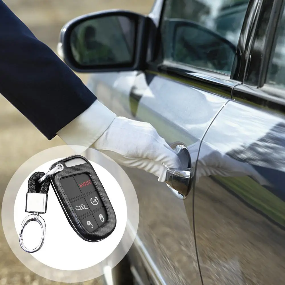 New 2019 Key Case Cover Fob Bag Holder ABS Hard Shell Parts Fit For 2014-2019 Jeep Grand Cherokee (WK2) | Автомобили и мотоциклы