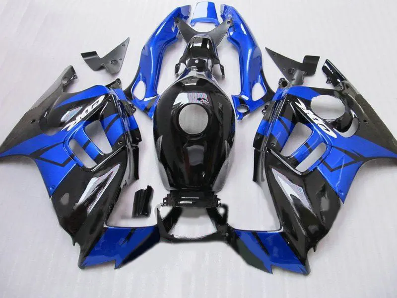 ABS обтекатель комплект для HONDA CBR600F3 97 98 CBR600 F3 CBR 600F3 1997 1998 600 синий глянец Черный