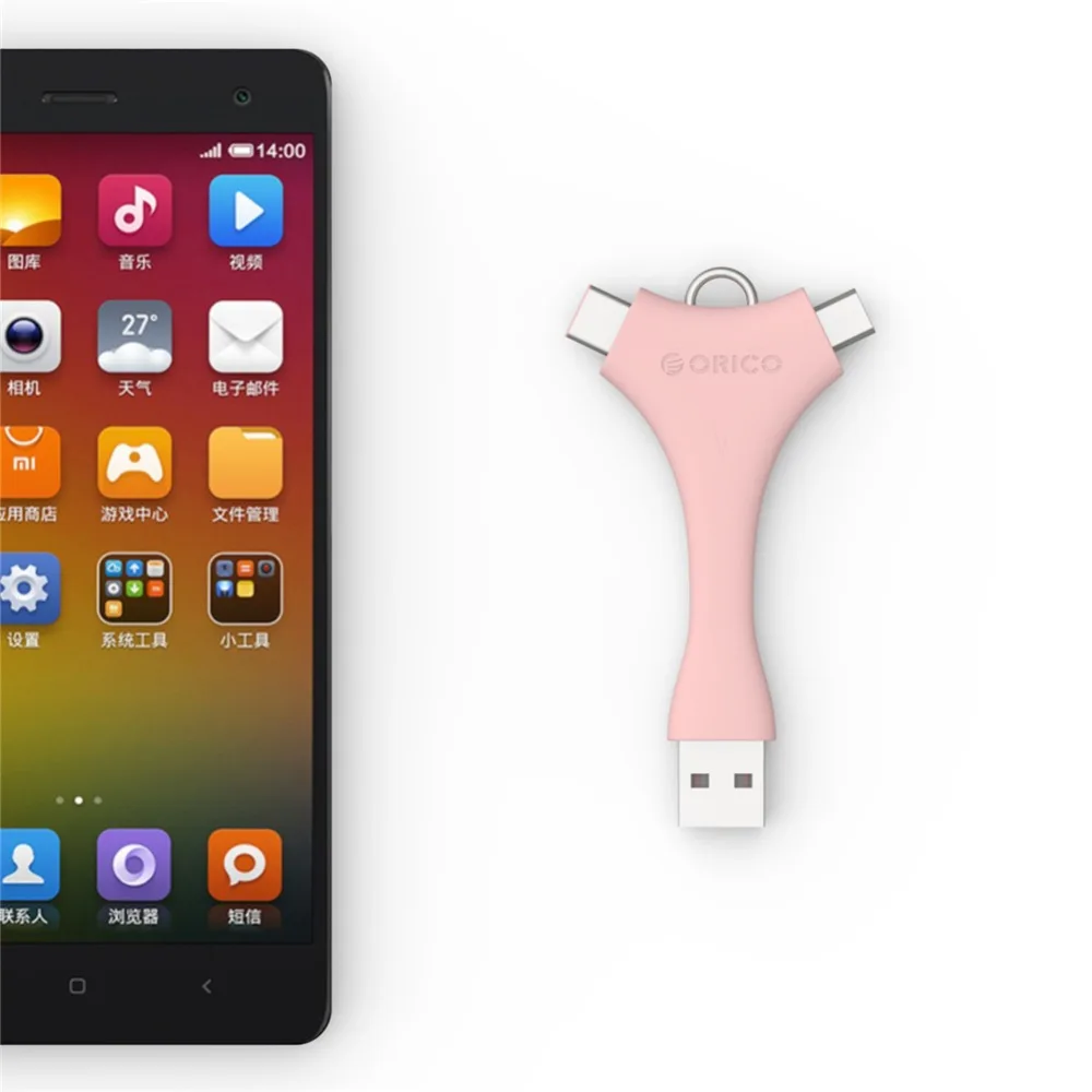 ORICO Micro B Type C 2 в 1 USB зарядный кабель для Huawei Xiaomi Мобильный телефон портативная