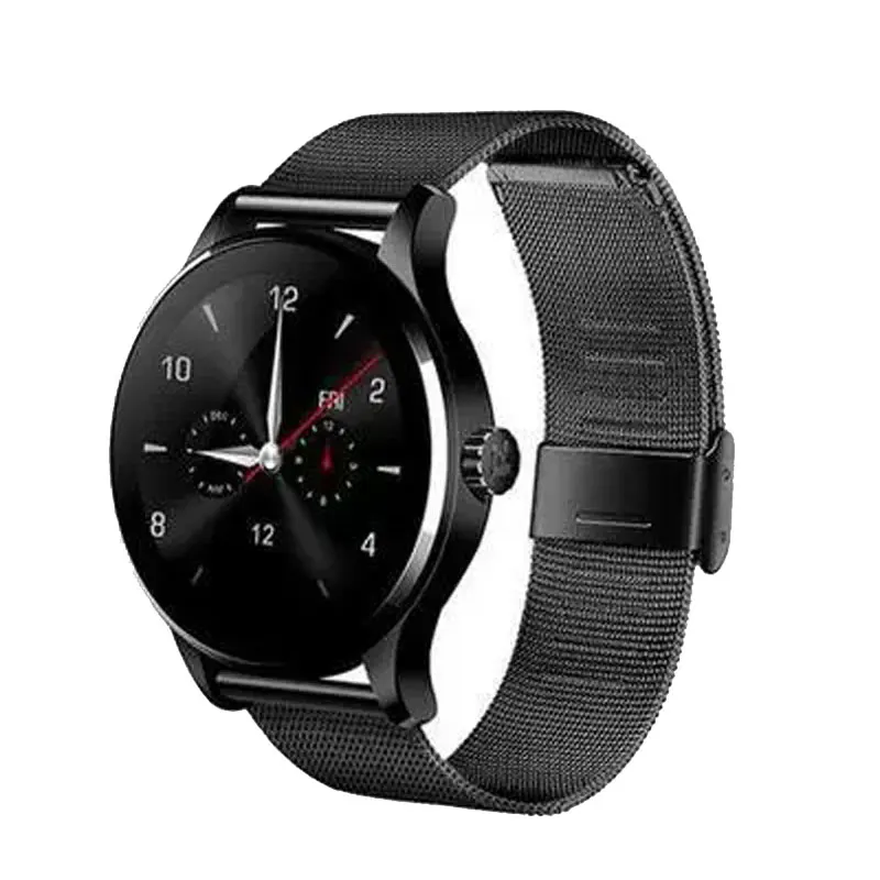 Смарт-часы фитнес-трекер Smartwatch монитор сердечного ритма во время сна шагомер наручные часы для IOS Android Xiomi huawei телефон - Цвет: black black steel