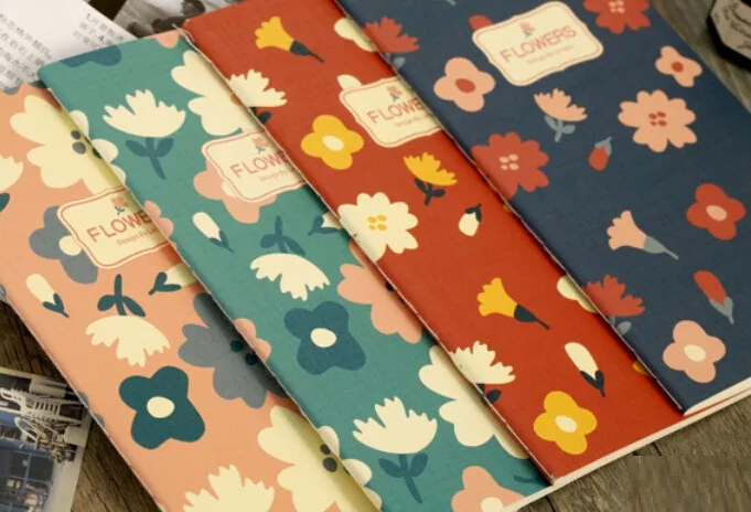 Красивый милый блокнот в стиле ретро с цветами 1 шт./лот винтажный сделай сам