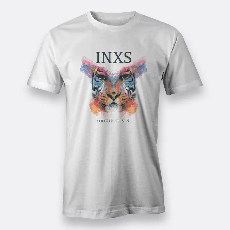 Как inxs рок группа альбом Первородный грех Футболки для девочек Белый S 3XL Для