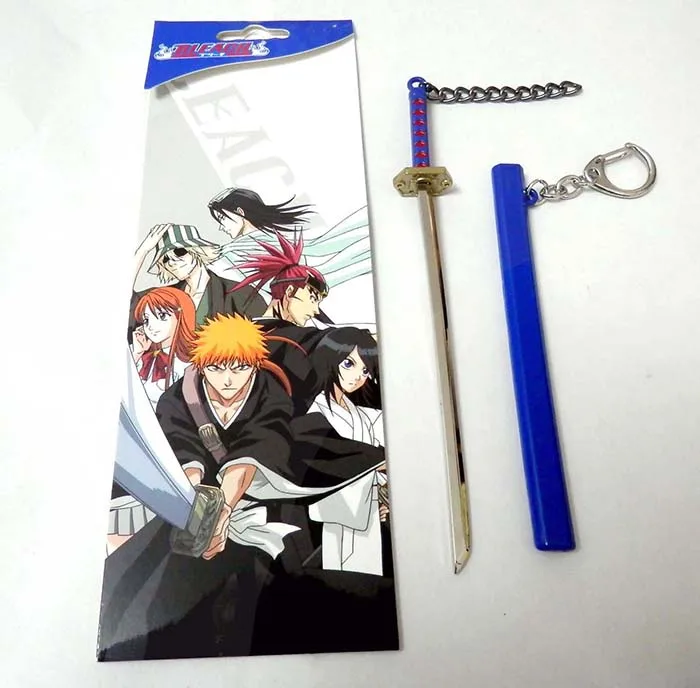 Оптовая/Розничная Аниме отбеливатель bankai многоцветный брелок zangetsu с игрушечной