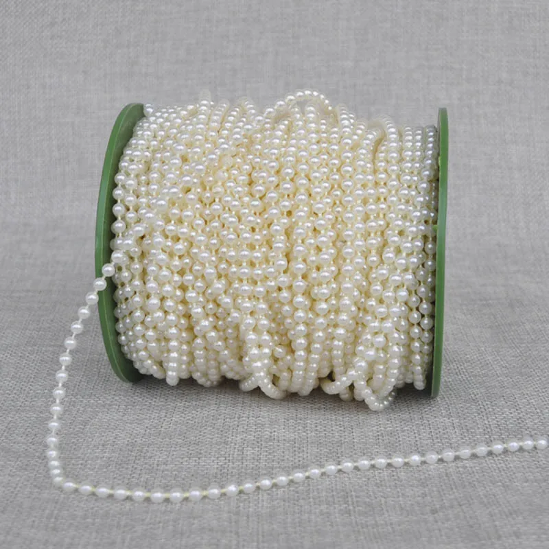 Круглые шарики 5 м/упак. 4 мм пластиковые искусственные жемчужные для