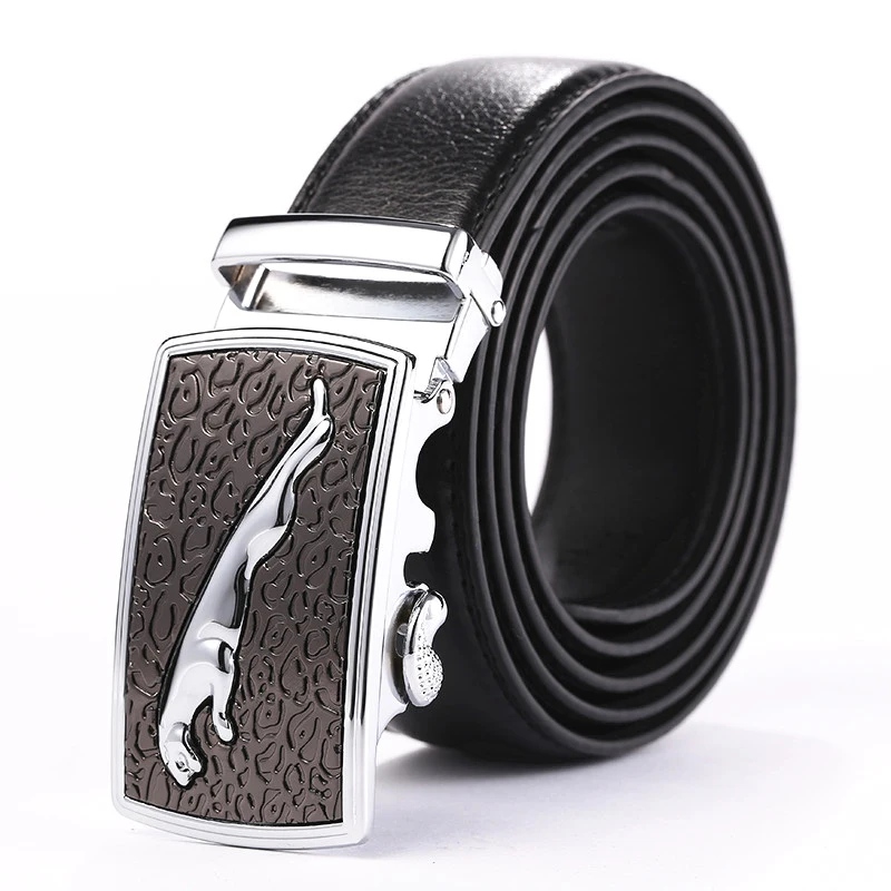 Ремень LFMB мужской из натуральной кожи роскошный модный пояс с металлической