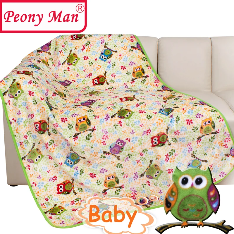 Высококачественное детское одеяло 80x100 см с рисунком из мультфильма Cobertor Bebe