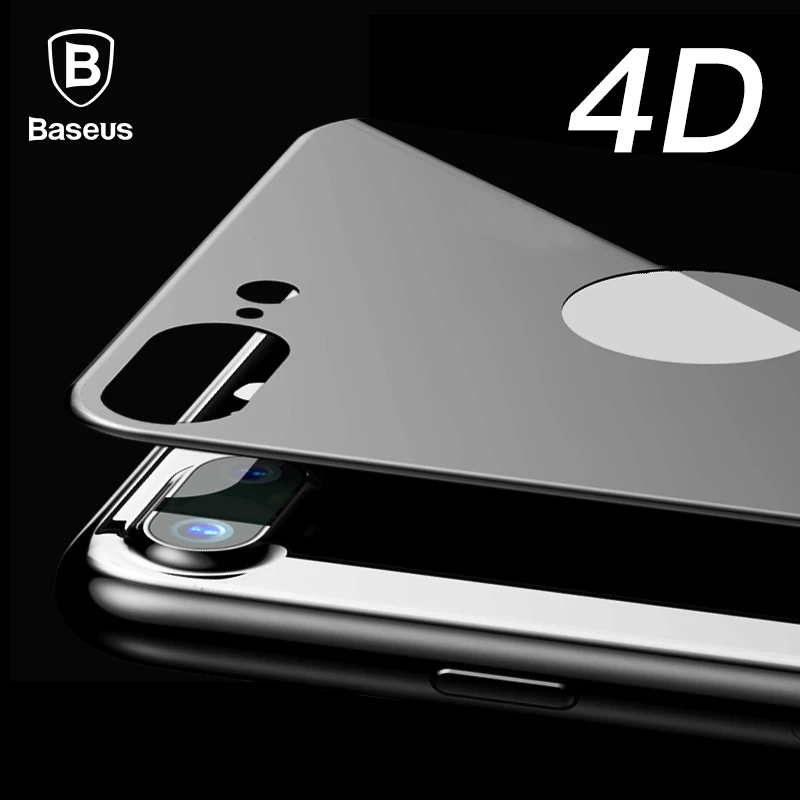Защитная пленка из закаленного стекла Baseus 4D для iPhone 7 8, ультратонкая защитная пленка на весь экран, закаленное стекло для iPhone 7 8 Plus, задняя пленка