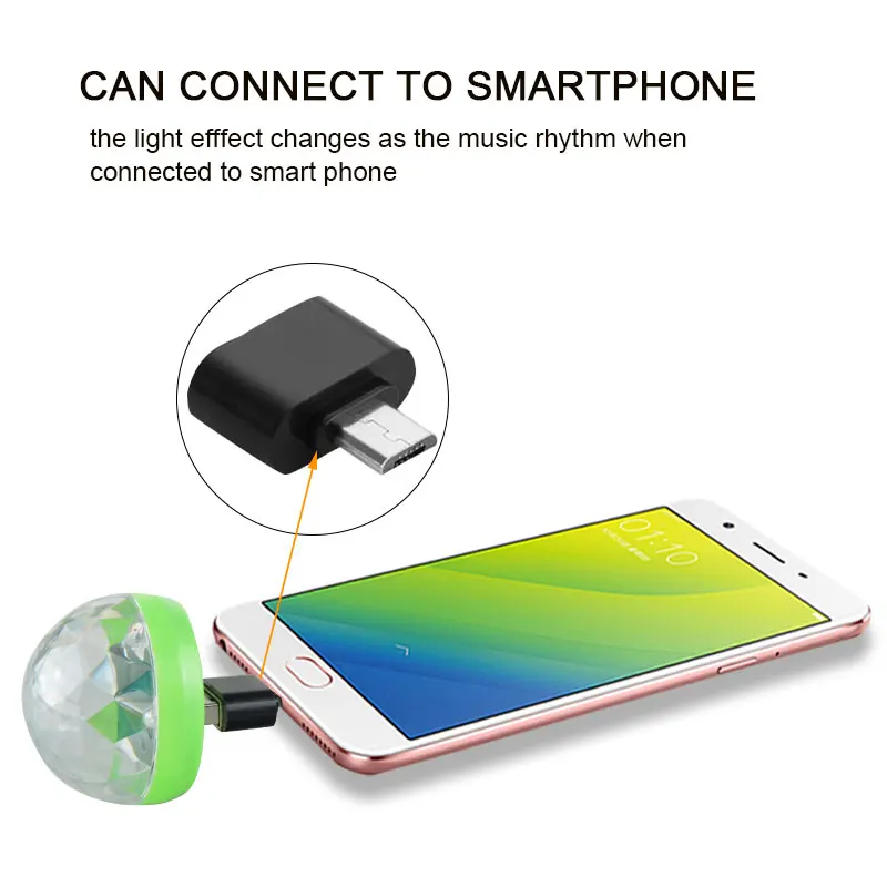 Мини USB лампа 3 Вт праздничное освещение RGB Светодиодная микро ночник Волшебный