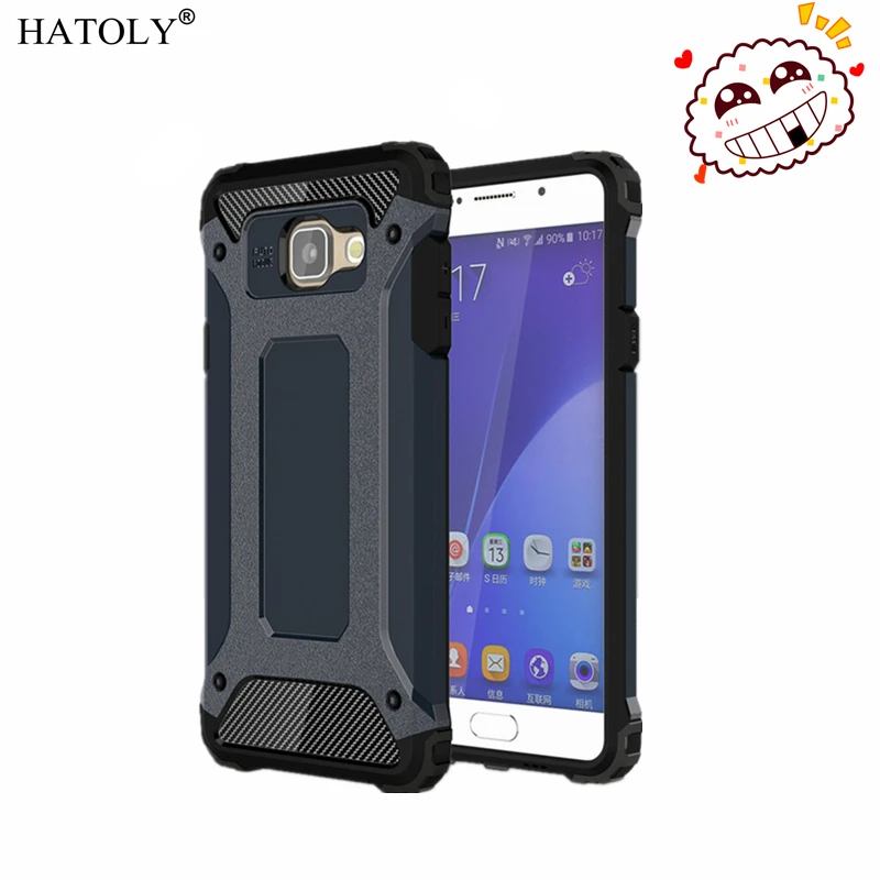 

HATOLY For Coque Samsung Galaxy A5 2016 Case Galaxy A5 2016 Heavy Armor Slim Hard Cover Silicone Case for Samsung A5 2016 A510#<