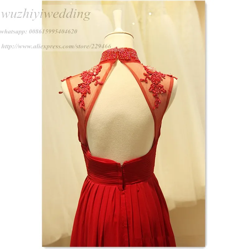 Сексуальные кружевные свадебные наряды с высокой горловиной и аппликацией