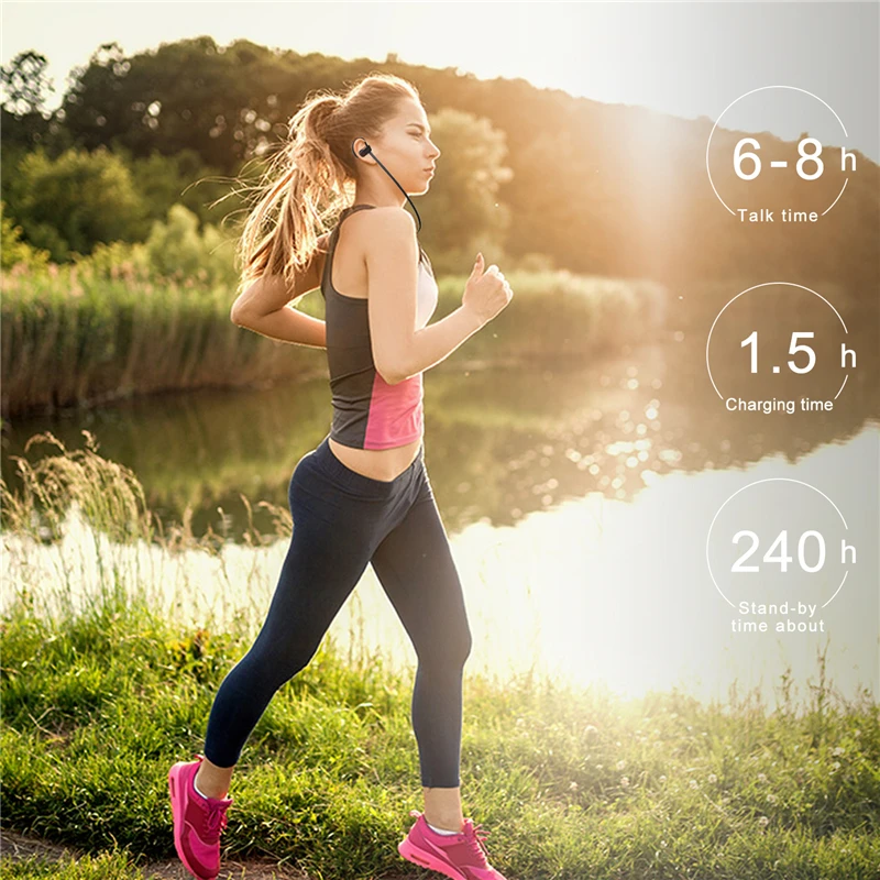 Reserwa Headphons Bluetooth наушники для телефона Спортивная гарнитура с Bluetooth наушник Hands-Free Ушные крючки Беспроводной стерео бас музыкальные наушники с микрофоном