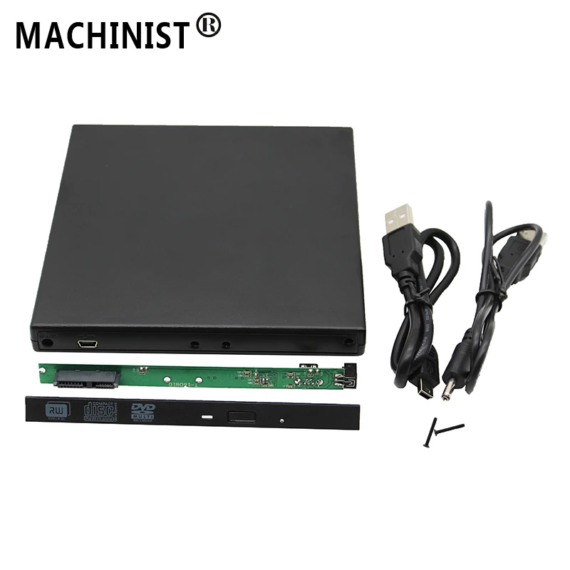 Алюминиевый Чехол Optibay 12,7 мм SATA 3,0 2nd HDD Caddy SSD CD DVD корпус для ноутбука DVD-ROM Оптический отсек SuperDrive