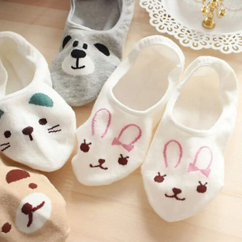 1 пара черный белый серый Кот игрушечная лодка мягкие хлопковые носки стелс