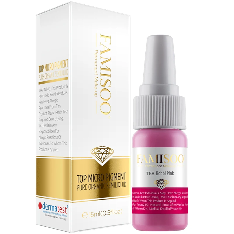 FAMISOO T68 Bobbi розовый оригинальный Перманентный макияж губ Чистый органический