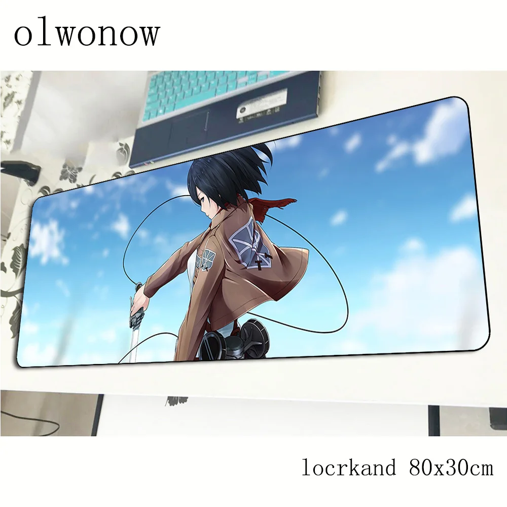 attack on titan mousepad gamer best seller 800x300x3mm gaming mouse pad Popular notebook pc accessories padmouse ergonomic mat