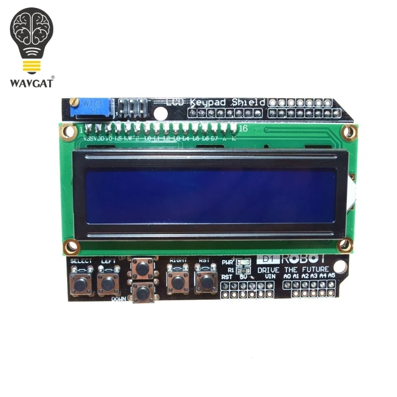 1 шт. ЖК экран с клавиатурой дисплей 1602 Модуль для Arduino ATMEGA328 ATMEGA2560 raspberry pi UNO синий