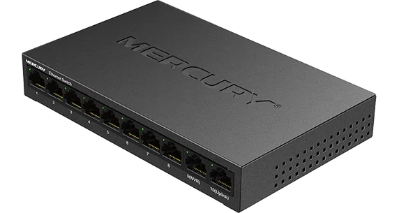 Steel cab/ 10 ports 1000Mbps data Switch Plug&ampPlay NVR Camera Network Mini Desktop Ethernet of CCTV | Компьютеры и офис