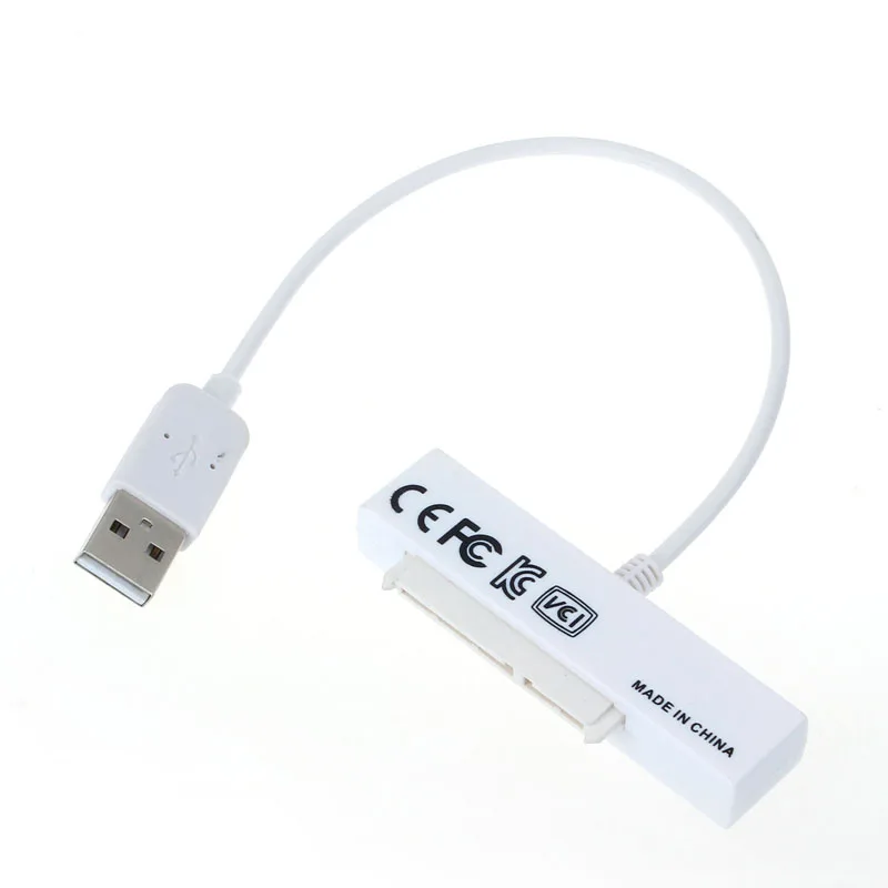 USB 2 0 для SATA 7 + 15 Pin 22P адаптер 2.5 дюймового жесткого диска HDD конвертер Прямая