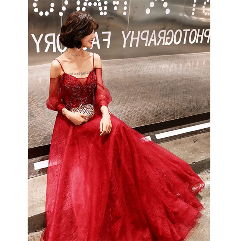 Beauty Emily Prom Dress 2019 Off Shoulder Lace Flower Beeding Tulle Long Women Party Night Vestidos de Gala Plus Size E514 | Свадьбы и