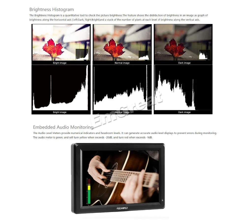 Feelworld F7 7-дюймовый полевой монитор с Full HD IPS экраном HDMI 4K UHD вход и выход для Canon Nikon