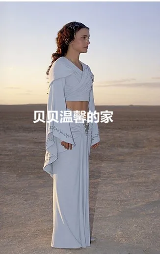 Костюм для косплея по индивидуальному заказу Padme Amidala белое платье костюм