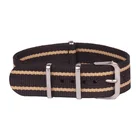 Купите 2 получите скидку 10%) оптовая продажа 18 мм черная полоса cambo армейский нейлоновый ремешок для наручных часов Ремешок для наручных часов ткань с пряжкой 18 мм