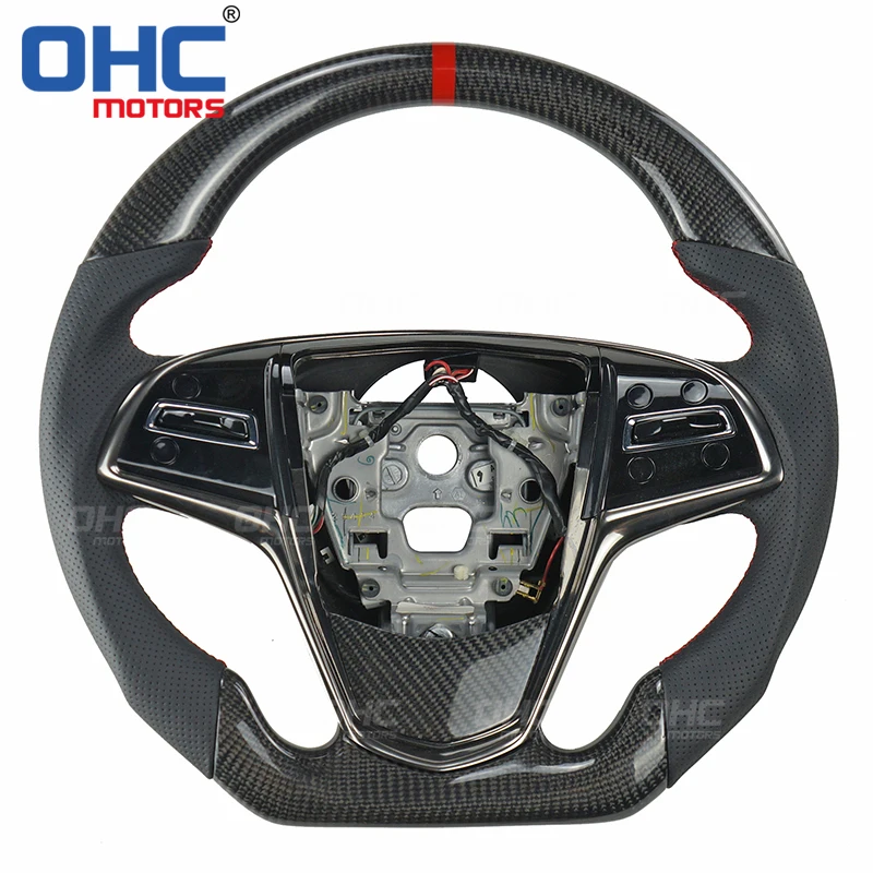 Руль из углеродного волокна для Cadilac ATS OHC Motors|Рулевые колеса и ступицы рулевого