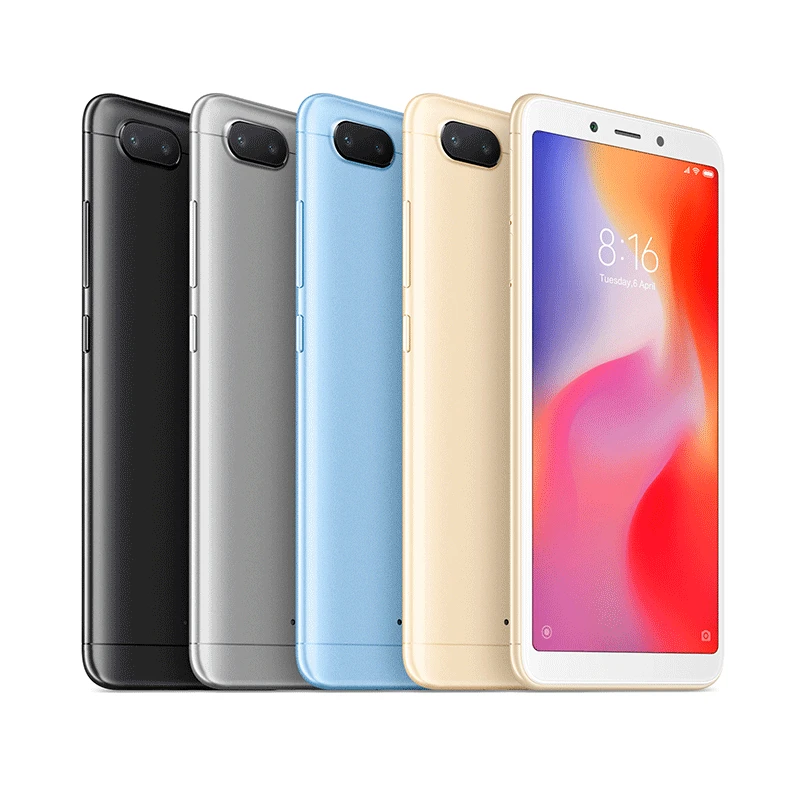 Глобальная версия Xiaomi Redmi 6 3 ГБ 64 мобильный телефон 5 45 ''полный Экран Helio P22