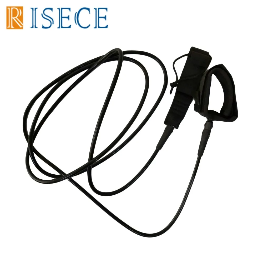

Surfing leash 6/8/9feet 7mm diameter surfing leash rope straight surfboard ankle leashes black ankle rope