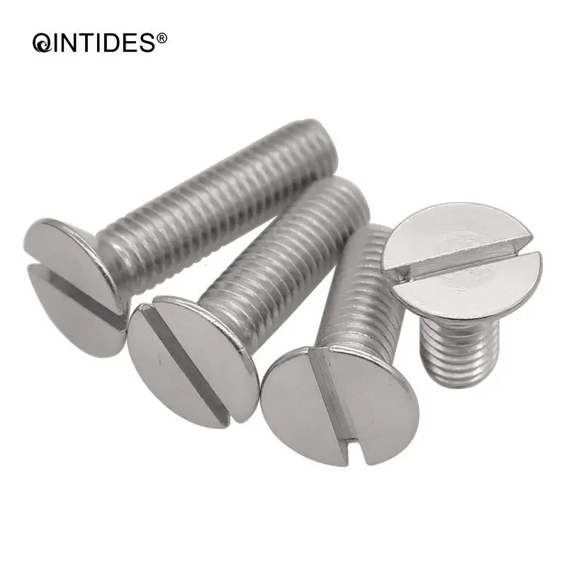 QINTIDES M1.6 M2 M2.5 M3 M4 винты с потайной плоской головкой из нержавеющей стали|Винты| |