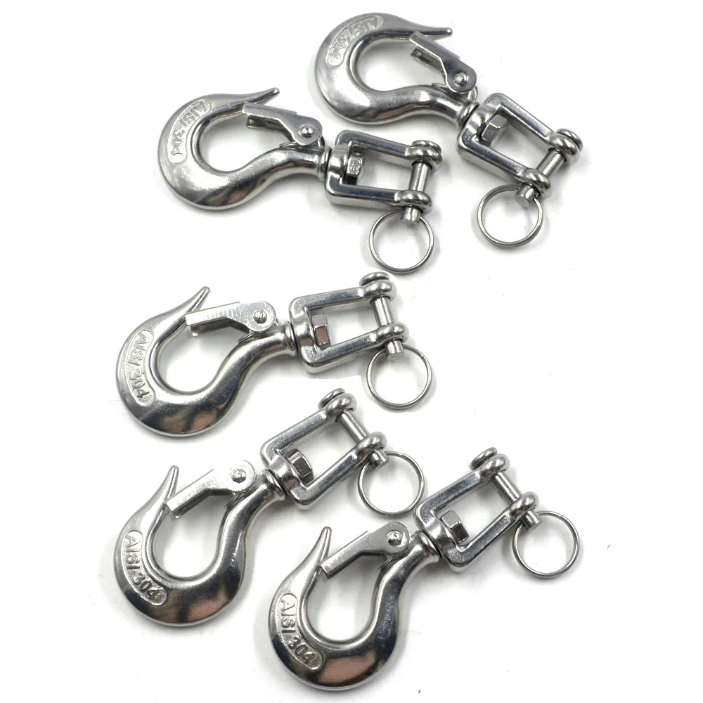 5 шт. серебро 304 нержавеющая сталь американский тип триггера клевид Поворотный