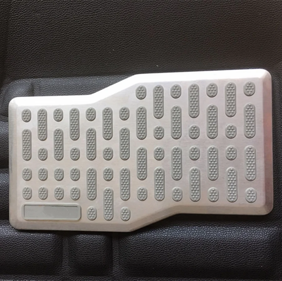 Универсальный коврик для автомобилей из стальной противоскользящей ткани с подножкой для водителя и подкладками для педалей для Land Rover Jeep Audi Bmw VW.