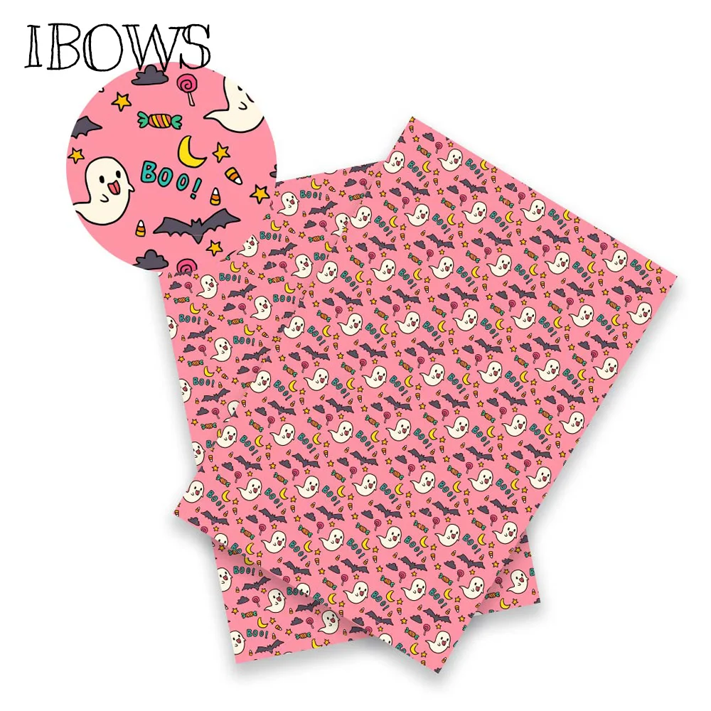 IBOWS 22 см * 30 Хэллоуин Синтетическая кожа искусственный фестиваль ткань призрак