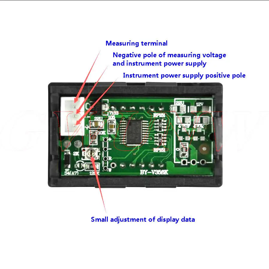 0.56&quot DC 0-500V LED Digital Voltmeter Voltage Meter Volt Panel Instrument Tool 5V 12V CAR battery | Электронные компоненты