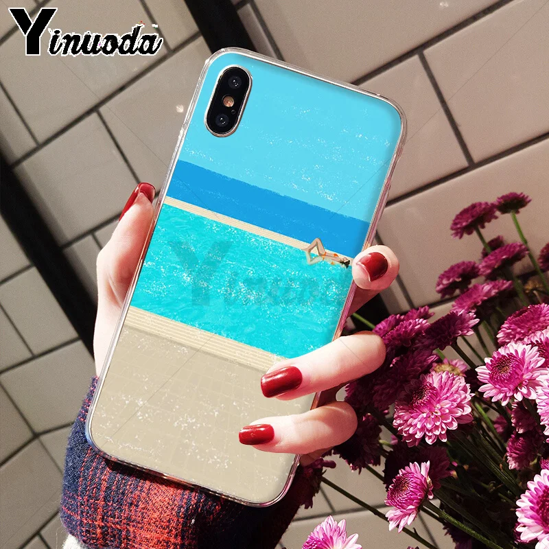 Yinuoda плавательный бассейн ТПУ чехол для телефона Apple iPhone 8 7 6 6S Plus X XS MAX 5 5S SE XR