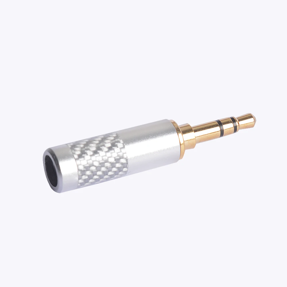 OKCSC A2DC 2Pin MMCX разъем Jack 2,5 мм/4,4 мм сбалансированный штекер 3,5 мм аудио разделительный ползунок из углеродного волокна аксессуары для наушников