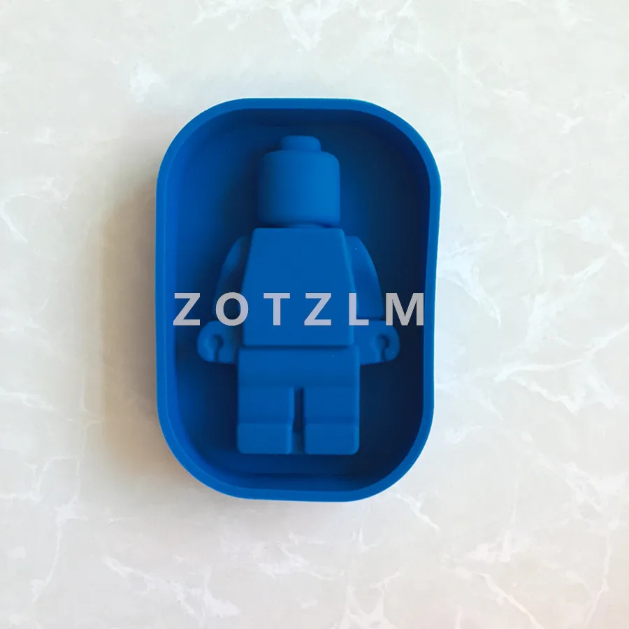 1 шт. 3D мультфильм робот формы силиконовые желе пудинг помадка торта