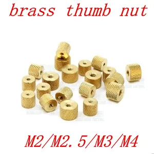 5-10 шт.лот M2 M2.5 M3 M4 рифленая Латунная гайка латунная рифленая гайка цилиндрическая регулировка для водяного охлаждения корпуса ПК