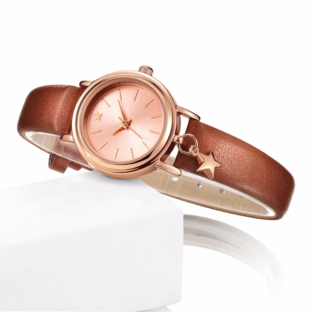 DWG 3 цвета Для женщин часы женская одежда кварц-часы маленький и изысканный PU