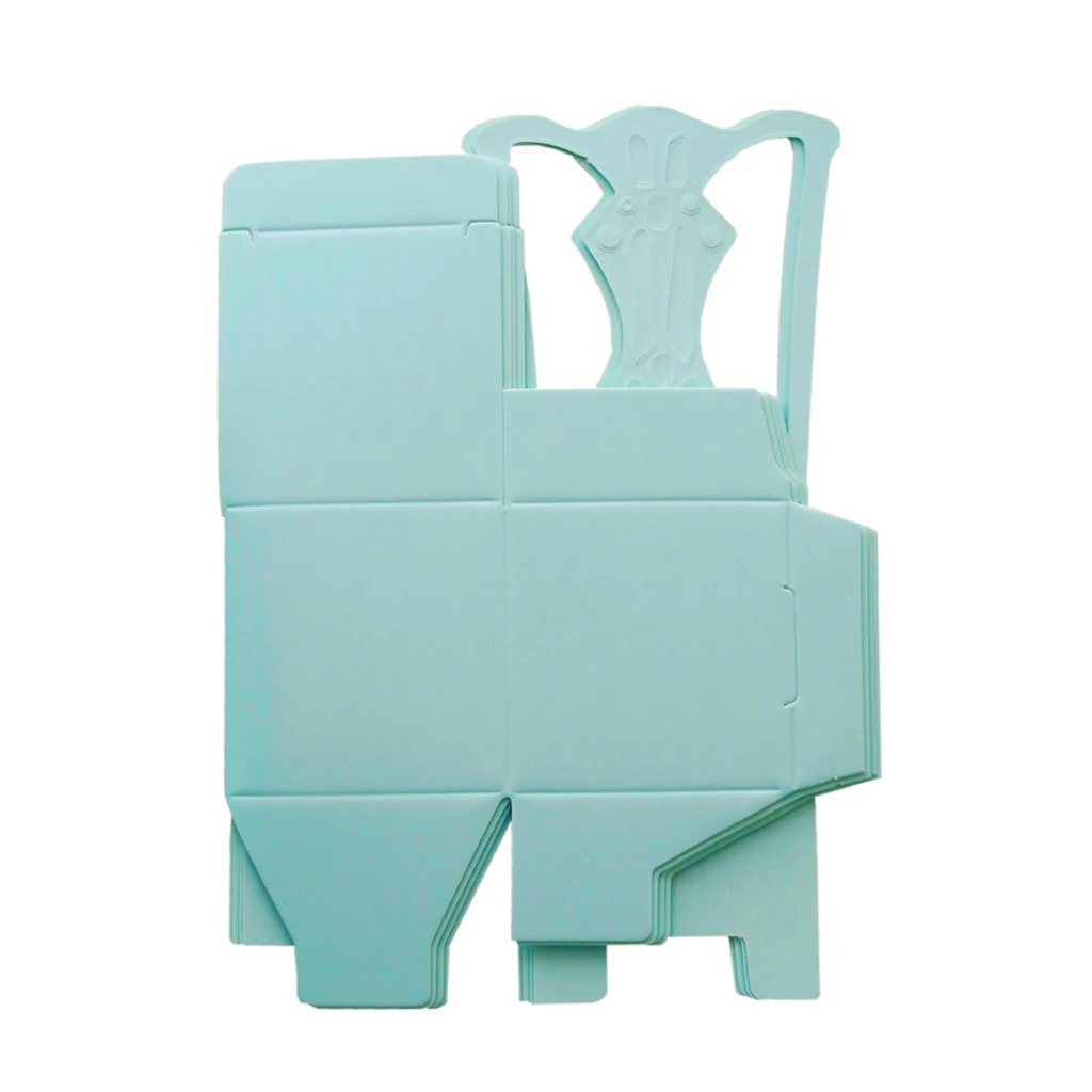 12x Solid Wedding Party Chocolate Candy Box Paper Gift Lovely Chair Shape Decorative For Favor | Дом и сад