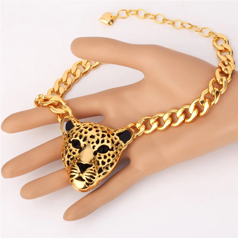 Kpop леопардовый комплект головы серьги ожерелье браслет классивечерние желтого