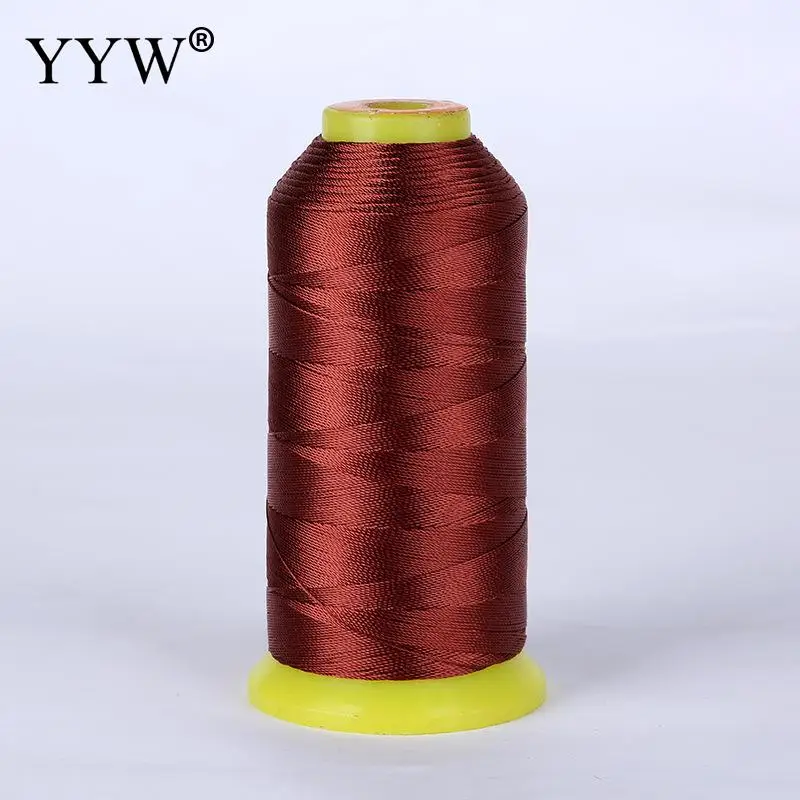 dark red YYW 1,5 мм Набор для изготовления ювелирных украшений вручную шнур нить шелковая нить для бисера Жемчужная Нить 100 м Катушка нейлоновый шнур провод бижутерия нить - Цвет: dark red