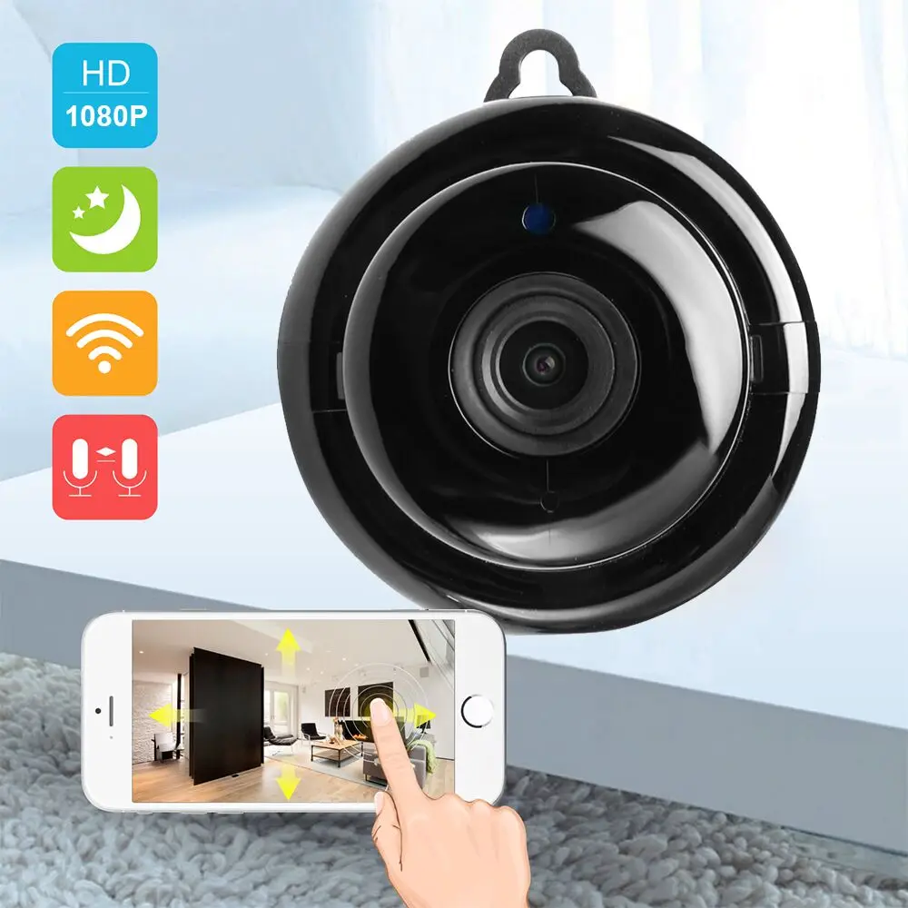 Новая мини Wi-Fi 1080IP камера беспроводная CCTV инфракрасная камера ночного видения Обнаружение движения двухсторонняя аудио домашняя камера Облачное хранилище